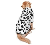 Dalmatian Print Pattern Dog Costume Warm Pet Hoodie Sweatshirt Fall Winter Warm Jacket Pullover Coat Large