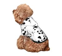 Dalmatian Print Pet Dog Cat Hoodies with Pocket Halloween Cosplay Clothes Costume Sweaters Outfits Pullover Sweatshirt for Large Medium Small Dogs Small