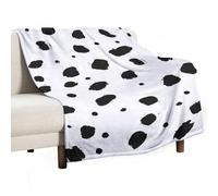Dalmatian Print Throw Fleece Blanket for Couch Bed Decorative Flannel Blankets Soft Plush