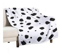 Dalmatian Print Throw Fleece Blanket for Couch Bed Decorative Flannel Blankets Soft Plush