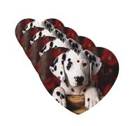 dalmatian puppy Car Air Fresheners Cards 4 Pcs Hanging Fragrance Scented Cards Long-Lasting Car Aromatherapy Tablets for Wardrobe Bathroom Car Interior Mirror Pendant Gifts
