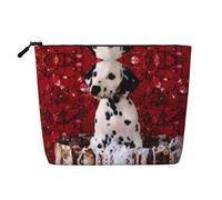 Dalmatian Puppy Print Makeup Bag for Women,Portable Cosmetic Bag Toiletry Bag, Capacious Travel Makeup Organizer