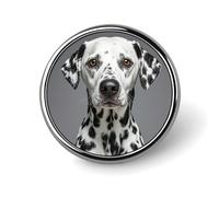 Dalmatian Round Badge Cute Enamel Lapel Pin Brooches Button Pin Personalized Clothing Decoration Unisex Badge Holder Hats Bags Shirts Decor