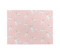 Dalmatian Seamless Pattern Spotted White Black,500 Pieces Puzzles for Adults-Wooden Jigsaw Puzzle for Adults Elderly