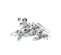 (Dalmatian sitting, 40cm) Lifelike Stuffed Animal Dog Doll Plush Dalmatian Dog