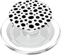 Dalmatian Spot Pattern Black and White Dog Aesthetic PopSockets PopGrip for MagSafe