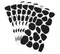 Dalmatian Spots for Clothes: 6 Sheets Dalmatian Stickers for Costume Cow Print Adhesive Felt Decals for DIY Clothing Crafts Accessories for Creative Projects Decorations Headdress and Wall Decor