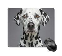 Dalmatian Square Mouse Pad Portable Computer Mousepad with Non-Slip Rubber Base 18 * 22cm Ultra-Thin Gaming Mouse Mat for Computer Laptop Office Desk Accessories