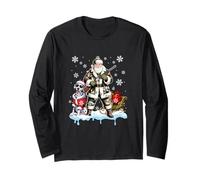 Dalmatian Sunglasses Santa Go Hunting Hunter Christmas Owner Long Sleeve T-Shirt