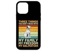 Dalmatian Vintage Retro - Three Things You Don’t Mess With Case for iPhone 12 mini