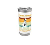 Dalmatian Vintage Retro - Three Things You Don’t Mess with Stainless Steel Insulated Tumbler