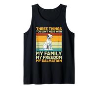 Dalmatian Vintage Retro - Three Things You Don’t Mess with Tank Top