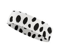 Dalmatians Dog Print Workout Headbands Elastic Sport Sweatband for Athletic Yoga Running Gym Women Men
