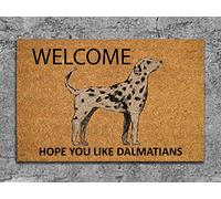 Dalmatians Door Mat Welcome Hope You Like Dalmatians Welcome Doormats New Home Gift Wedding Gift Doormat Welcome Mat Funny Outdoors/Indoor/Bathroom/Kitchen/Bedroom/Entryway Floor Mats 50x80cm