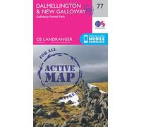 Dalmellington & New Galloway Map | Weatherproof | Galloway Forest Park | Ordnance Survey | OS Landranger Active Map 77 | Scotland | Walks | Cycling | Days Out | Maps | Adventure: 077