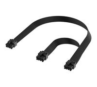 DALQUIS 18AWG PCIE Splitter Cable for C-orsair, ATX 8 Pin Male to Dual PCIe 8 Pin (6+2) Male Power Cable for C-orsair T-hermaltake A-RESGAME Power Supply (60cm+20cm)