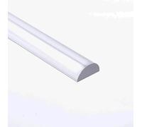 Dalrun Clear Acrylic Shower Threshold 1/2" X 1/4" (WxL) for Frameless Shower Door, Transparent Shower Dam Shower Splash Guard 36" Long,Half Round