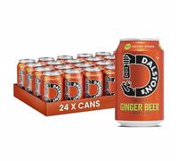 Dalston's Ginger Beer (24 x 330ml) - Real Pressed Ginger & Sparkling Water - 49 Kcal - No Added Sugar - No Artificial Sweeteners - Healthy Alternative - Low Calorie - Vegan