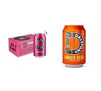 Dalston's Sparkling Cherry Soda (24 x 330ml) - Real Pressed Cherries & Sparkling Water - 46 Kcal - No Added Sugar - Vegan & Ginger Beer, 24 x 330ml