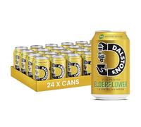 Dalston's Sparkling Elderflower Soda (24 x 330ml) - Real Pressed Elderflower & Sparkling Water - 46 Kcal - No Added Sugar - No Artificial Sweeteners - Healthy Alternative - Low Calorie - Vegan
