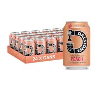 Dalston's Sparkling Peach Soda (24 x 330ml) - Real Squeezed Peach & Sparkling Water - 49 Kcal - No Added Sugar - No Artificial Sweeteners - Healthy Alternative - Low Calorie - Vegan