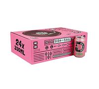 Dalston's Sparkling Rhubarb Soda (24 x 330ml) - Real Squeezed Rhubarb & Sparkling Water - 40 Kcal - No Added Sugar - No Artificial Sweeteners - Healthy Alternative - Low Calorie - Vegan