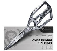 DALSTRONG Professional Kitchen Scissors - 420J2 Japanese Stainless Steel - Ambidextrous Kitchen Shears - Detachable - Heavy Duty Sharp Blade - Vegetable, Meat, Pizza Scissors - Food Stain Resistant