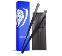 DALSTRONG Professional Plating Tweezers - 2 Piece Set - 10 inch Straight+Wide Tip High-Precision - Black Titanium Coating - Plating, Multi-use - 304 Stainless Steel - Culinary Fine Use - Kitchen Tongs