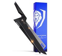 DALSTRONG Slicing & Carving Knife - 12" - Offset Blade - Shadow Black Series - Black Titanium Nitride Coated - High Carbon - 7CR17MOV-X Vacuum Treated Steel- Sheath - NSF Certified