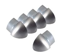 Dalsys 5X Outer Corner Quarter-Round Profile 10mm Brushed Stainless Steel