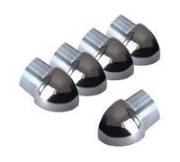 Dalsys 5X Outer Corner Quarter-Round Profile 8mm Polished Stainless Steel