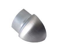 Dalsys Outer Corner Quarter-Round Profile 10mm Brushed Stainless Steel