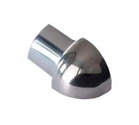 Dalsys Outer Corner Quarter-Round Profile 12.5mm Polished Stainless Steel