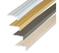 Dalsys Stair Nosing Profile, self-Adhesive 135cm x 25mm x 20mm Silver | The step edge profile serves as stair edge protection. As the angle profile is self-adhesive, it is easy to assemble.