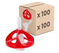 Dalsys Tile Leveling System Set S, 100 Threaded Clips + 100 caps 2mm