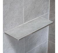 Dalsys Tileable Shower Shelf 400 x 150mm Grout line Shelf Metal Stainless Steel