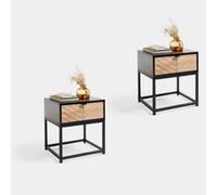 Dalton 1 Drawer Side Tables Set of 2