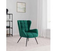 Dalton Accent Chair in Green Velvet by Dorel