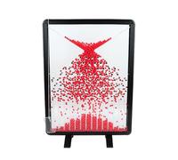 Dalton Board/Galton Board, Effective Statistical Law Demonstration,Experiment Model for PhysicalSchool Laboratory Teaching Demonstration Teaching (Red)