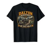 Dalton Highway Alaska Trucker Value Graphic T-Shirt, Men, Black, L