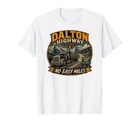Dalton Highway Alaska Trucker Value Graphic T-Shirt, Men, White, XL