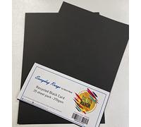 DALTON MANOR A4 BLACK CARD 270GSM RECYCLED 25 SHEET PACK