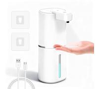 Dalugo Automatic Soap Dispenser, 380mL Disinfectant Soap Dispenser Wall Mounted with 4 Adjustable Levels IPX5 Waterproof