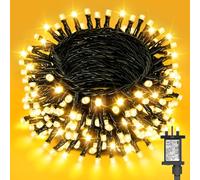 Dalugo Christmas Fairy Lights, 40M 400 LED 8 Mode Indoor Christmas Tree Lights Mains Powered with Timer, Memory Function, Warm White String Lights for Garden Xmas Decorations