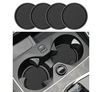 DALUJIE 4 Pcs Car Cup Coaster for Chery Jaecoo J7 2023 2024 2025, Mug Mats Cup Holders Recessed Anti Dust Anti Slip Shockproof Car Interior Accessories Gift