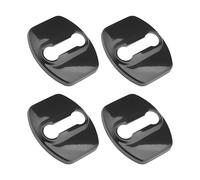 DALUJIE 4 Pcs Car Door Lock Protective Cover for Audi Q3 2019-2024, Car Stainless Steel Door Latch Protective Covers Door Lock Protective Cover for Car Car Door Shock Absorbe,Black