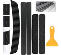 DALUJIE 6 Pcs Car Door Sill Protector for KIA NIRO 2017-2024, Carbon Fiber Car Door Sill Protectors Car Sill Protectors Strips Scratch Resistant Door Sill Bumper Protective Film