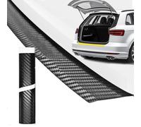 DALUJIE Carbon Fiber Car Rear Bumper Protector for Ford Transit Custom 2012-2022 2023 2024, Trunk Door Sill Edge Protector Anti-Scratch Sticker Styling Accessories,104CM