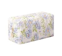Dalulu Pencil Case Floral Cute Pencil Case Student Pen Pouch Makeup Pouch Cute Flower Office College Cosmetic Makeup Bag Organizer Large (Blue flowers)