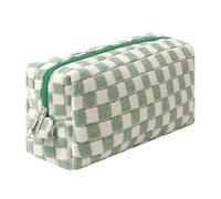 Dalulu Pencil Case Pencil Pouch Cute Pen Holder Aesthetic Pen Bag Coin Pouch Cosmetic Bag Office Stationery Organizer for School College and Travel (Green beige)